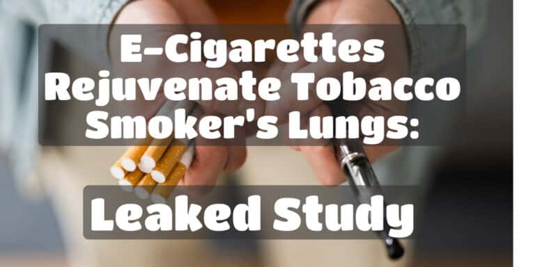 E-Cigarettes rejuvenate tobacco smoker’s lungs: leaked study