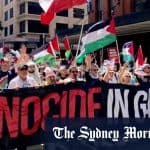 Thousands gather for first pro-Palestinian rally since fighting resumed