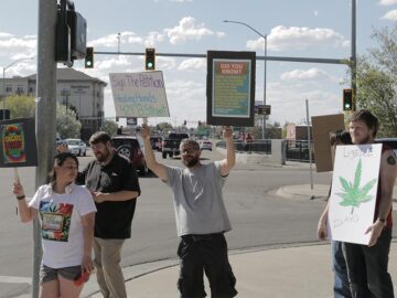 Group Marches Across Broadway Bridge For Legalized Medicinal Cannabis – East Idaho News