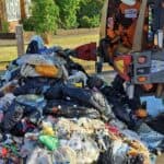Street Chaos: Bin Lorry Fire Dumps Rubbish 4 Tonnes Of Rubbish Dumped In Street After Bin Lorry Fire Caused By