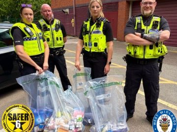 Illegal Vapes And Tobacco Among Items Seized In Swoop At Oldbury Shop