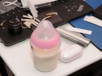 Pictures Show How Police Found Cannabis Next To Baby’s Bottle In Bedroom