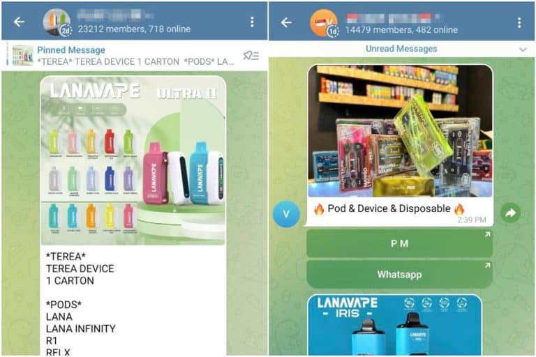 Over 600 Telegram Groups In Singapore Selling, Advertising Vapes Removed By HSA