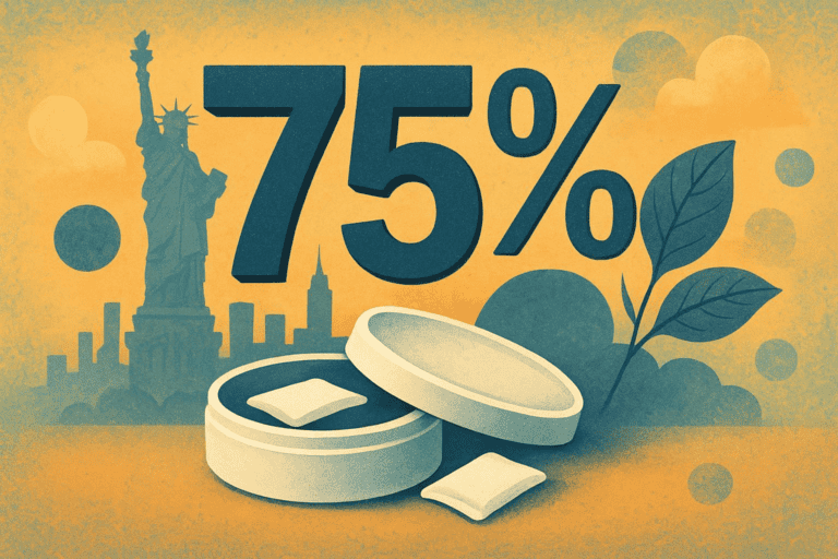 New York Taxes Zyn and Nicotine Pouches at 75% — Signed Into Law June 2026
